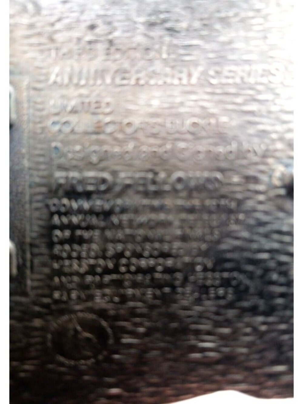 Belt Buckle HESSTON NATIONAL FINALS RODEO 1985 3rd ED Fellows Display Item #D-7 - Picture 5 of 6